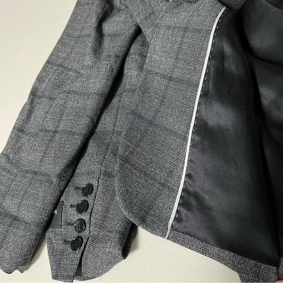 dolce & Gabbana Luxury Plaid Windowpance Check Wool / Silk Blazer Women - Picture 9 of 16